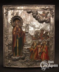 Икона "Пресвятая Богородица Боголюбская" в серебряном окладе